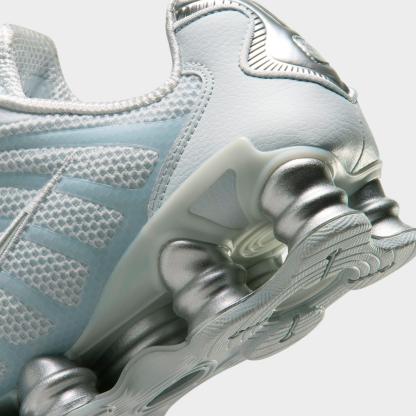 Women's Nithtke Shox TL Casual Shoes - Pure Platinum/Metallic Silver - Detail shot