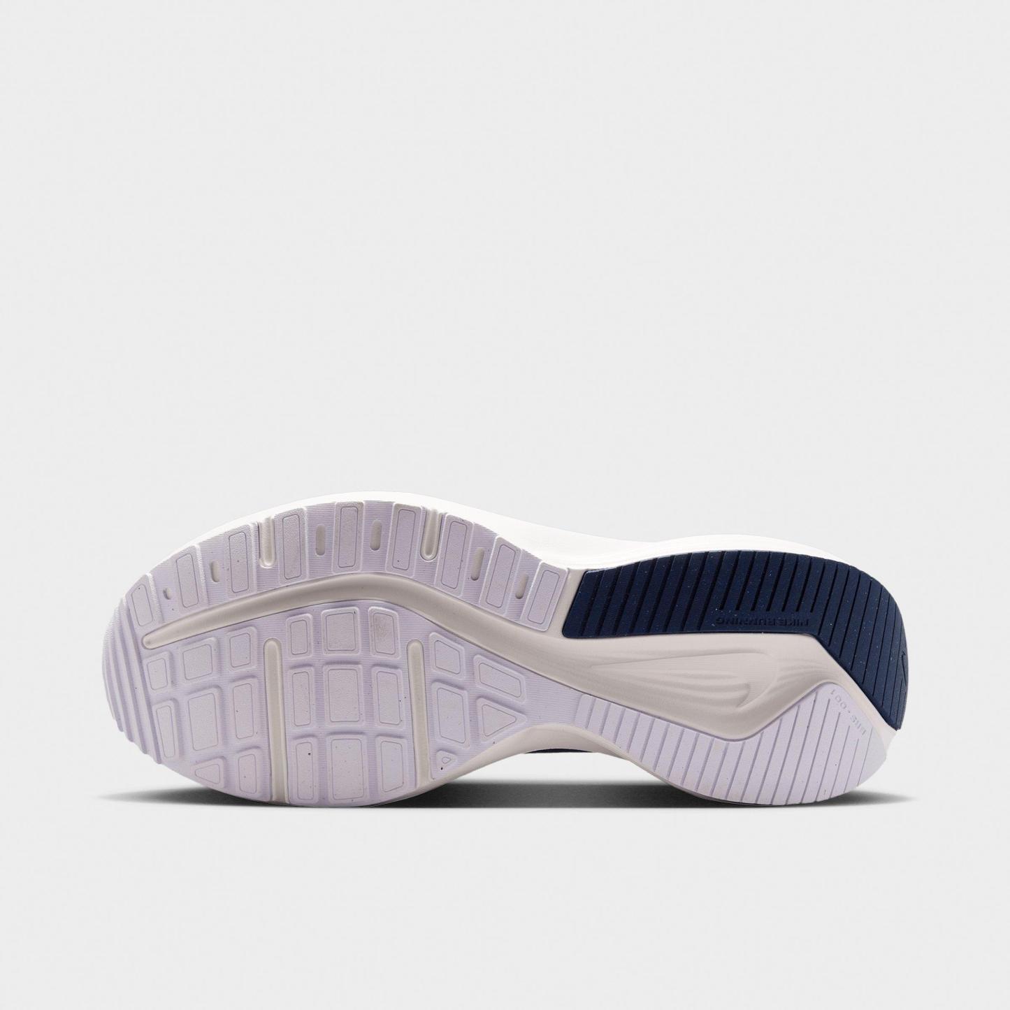Men's Nithtke Downshifter 14 Running Shoes - White/Midnight Navy/Summit White/Green Spark - Bottom view