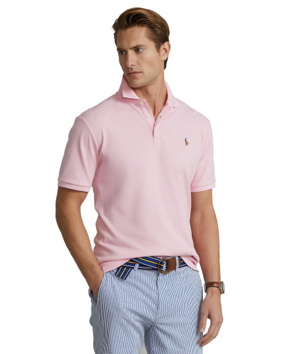 Polo Ralph Lauren Men's Classic Fit Soft Cotton Polo Shirt - Carmel Pink