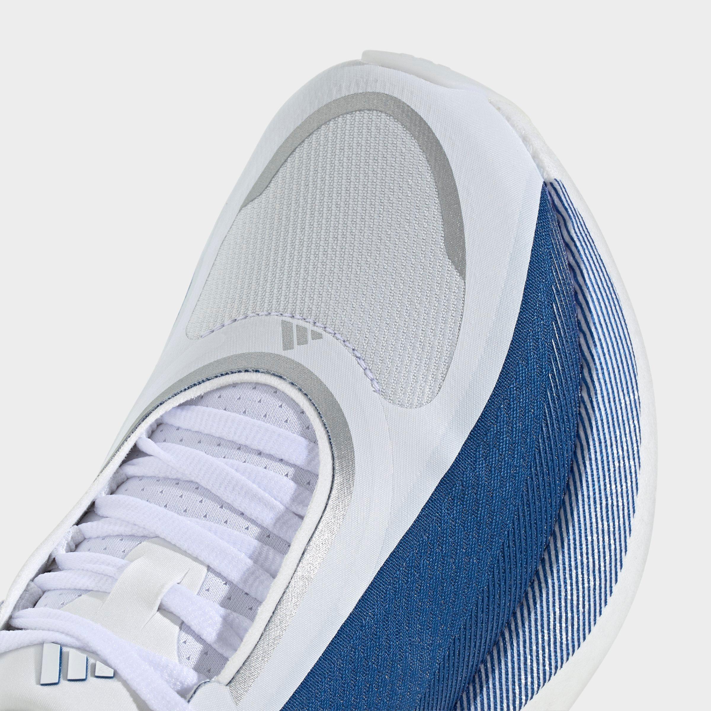Women's adidas Hyperboost Edge Running Shoes - Part 2 - Cloud White/Eqt Blue/Zero Metallic - Detail shot