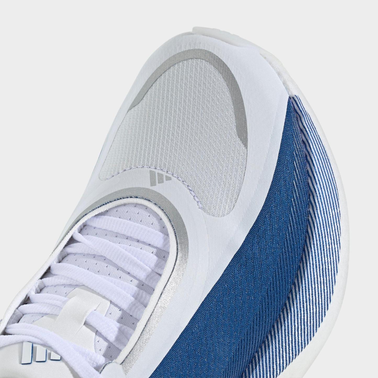 Women's adidas Hyperboost Edge Running Shoes - Part 2 - Cloud White/Eqt Blue/Zero Metallic - Detail shot