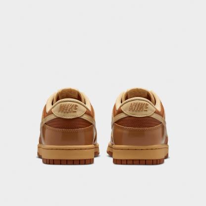 Men's Nithtke Dunk Low Retro Casual Shoes - Part 1 - Tawny/Flax/Twine/Sesame - Back view