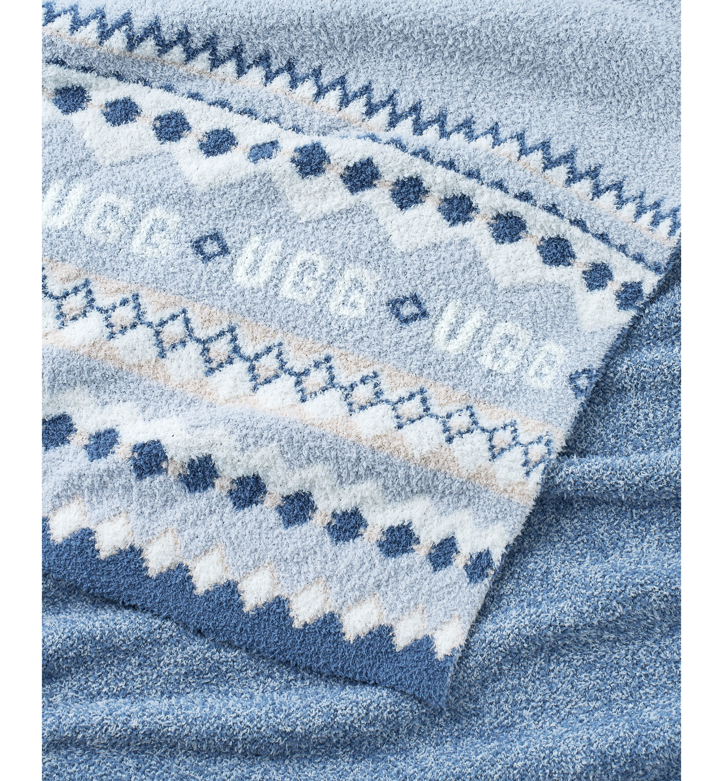 UGG® Polaris Knit Throw, 50" x 70" - Light blue