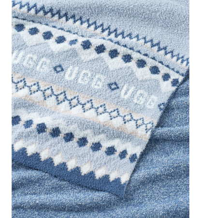 UGG® Polaris Knit Throw, 50" x 70" - Light blue