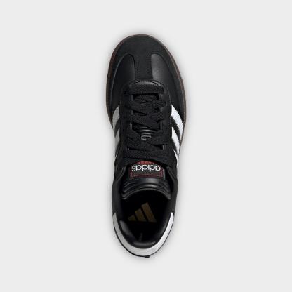 Little Kids' and Big Kids' adidas Originals Samba Indoor Soccer Shoes - Black/White/Gum - view 5