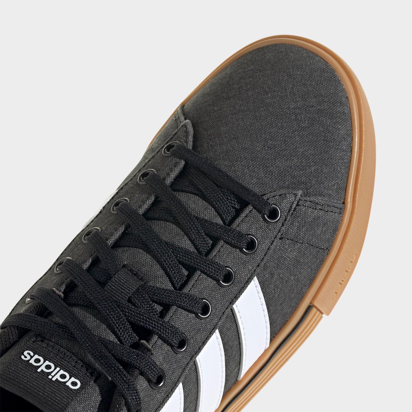 Men's adidas Daily 4.0 Casual Shoes (Big Kids' Sizes Available) - Part 1 - Black/White/Gum - Detail shot