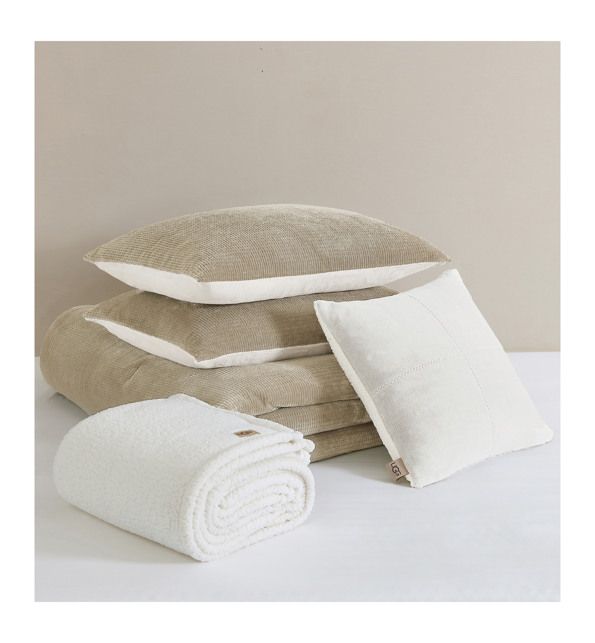 UGG® Brody Reversible Comforter Sets - Birch