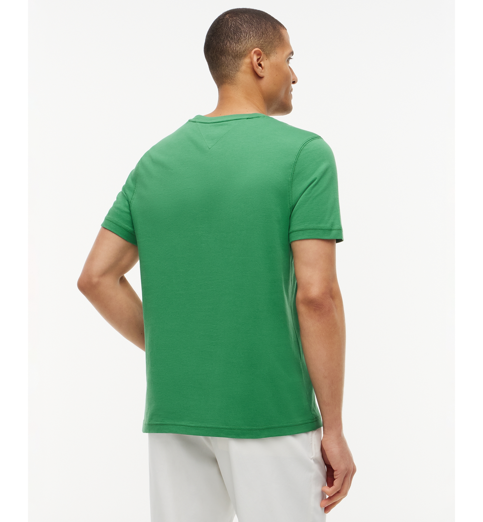 Tommy Hilfiger Men's Logo Embroidered Flag T-Shirt - Alaskan Green