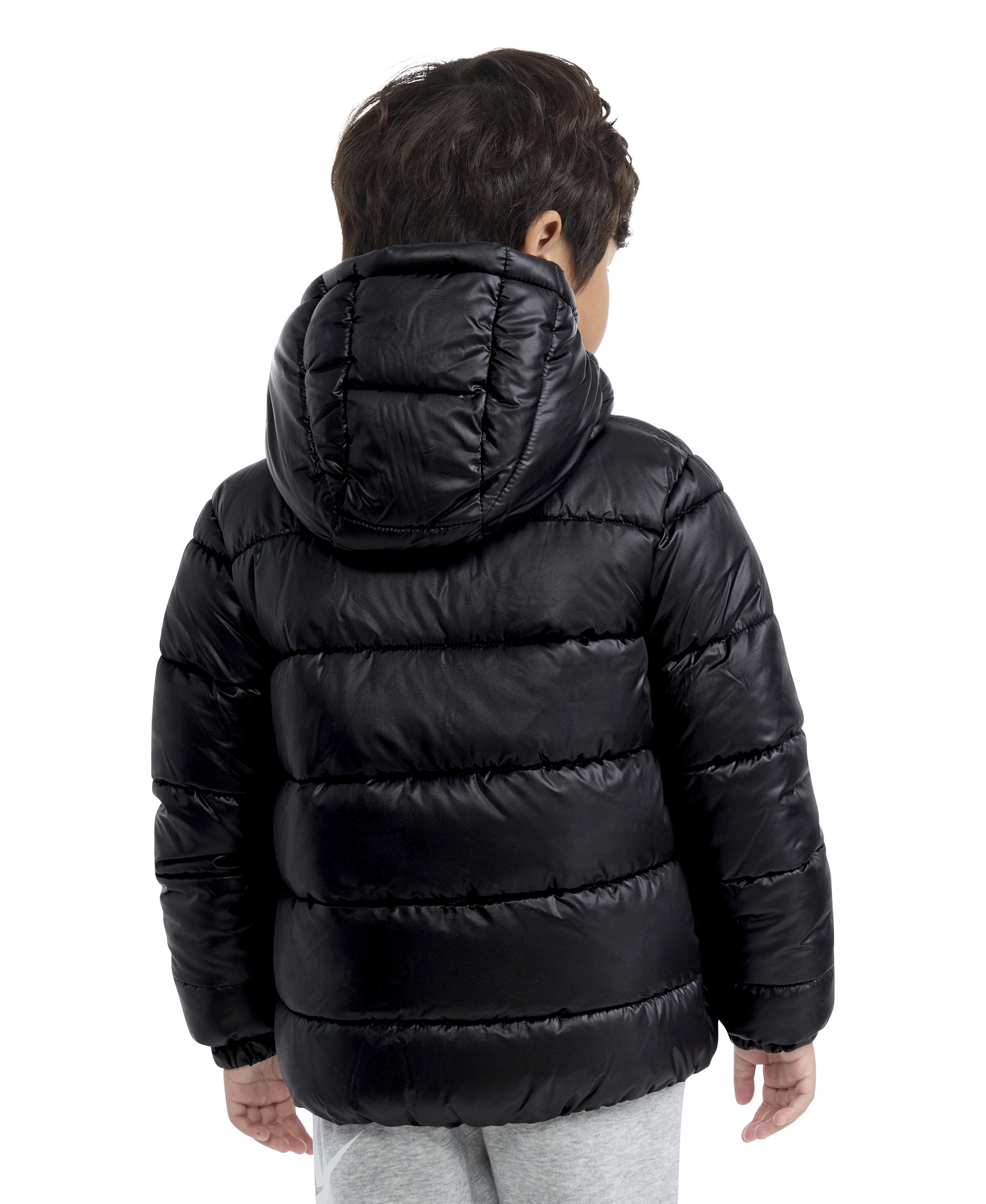 Nike Boys' 4-7 All Day Play Puffer Full-Zip Jacket - Black