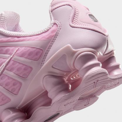Women's Nithtke Shox TL Casual Shoes - Pink Foam/Metallic Silver/Pink Foam - Detail shot