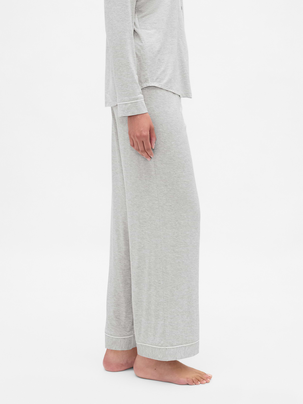 SoftMade Modal PJ Pants - Light heather grey