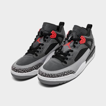 Men's Jordan Spizike Low Casual Shoes - Dark Grey/Infrared/Black - view 2