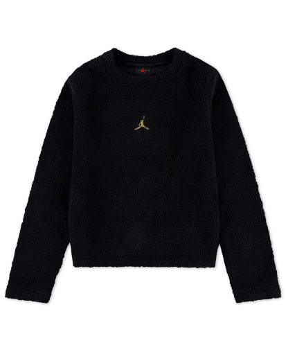 Jordan Girls' 7-16 Mountainside Crewneck Sweatshirt - Black