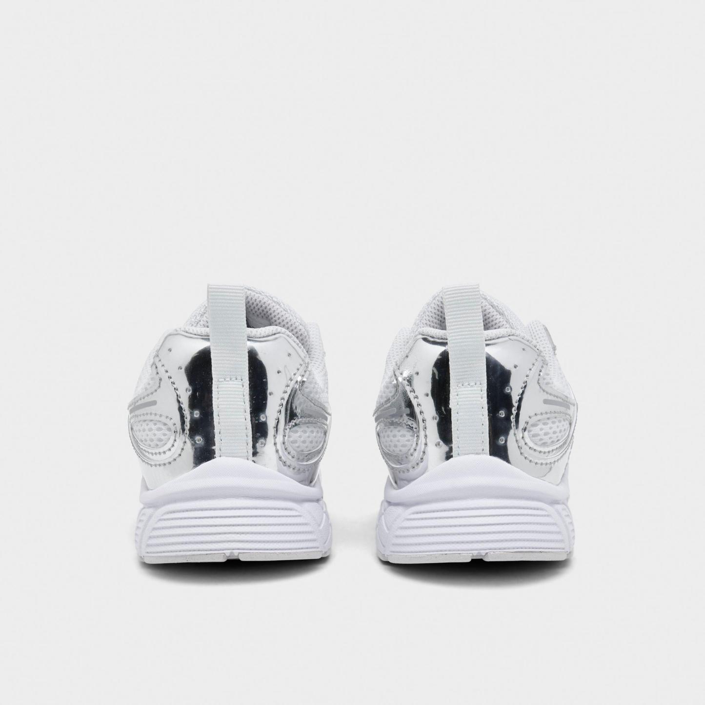 Little Kids' Nithtke V5 RNR Casual Shoes - Off White/Metallic Silver/Vast Grey - Back view