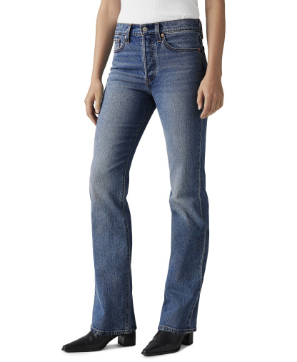 Levi's Premium Women's Wedgie Boot High-Rise Jeans - Bold And B