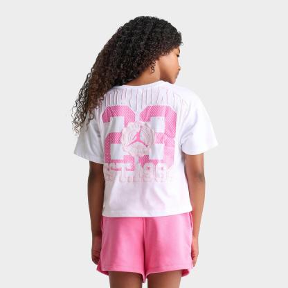 Girls' Big Kids' Jordan Collegiate T-Shirt - White - view 1