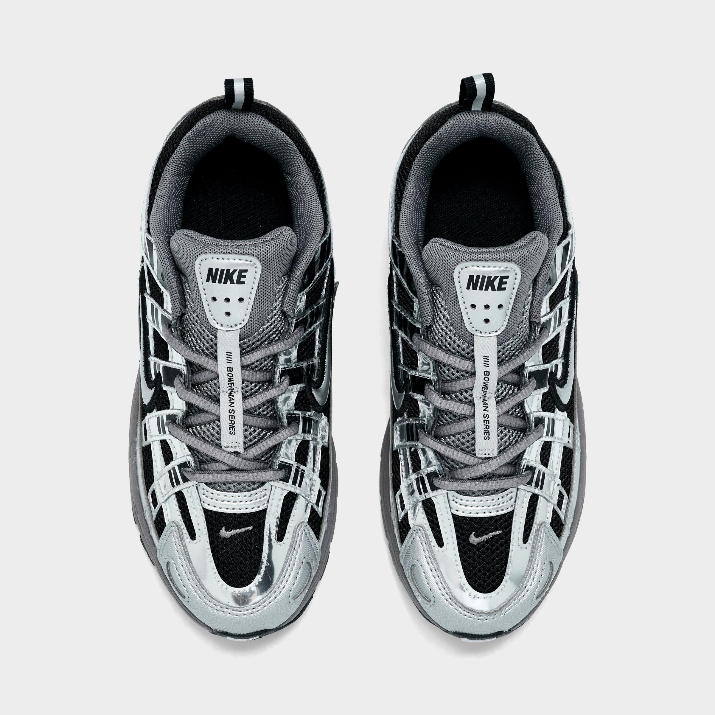 Little Kids' Nithtke P-6000 Casual Shoes - Black/Pencil Point/Dark Grey/Metallic Silver - Top view