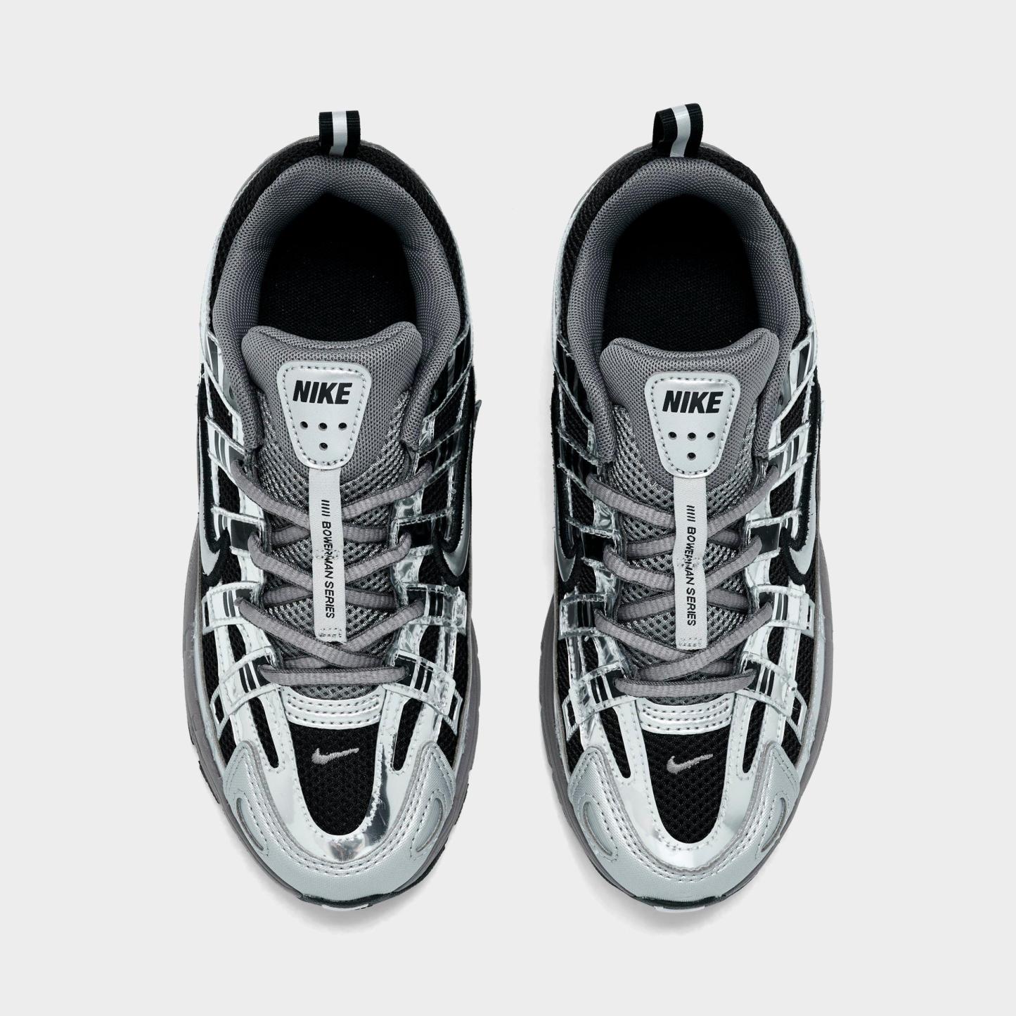 Little Kids' Nithtke P-6000 Casual Shoes - Black/Pencil Point/Dark Grey/Metallic Silver - Top view