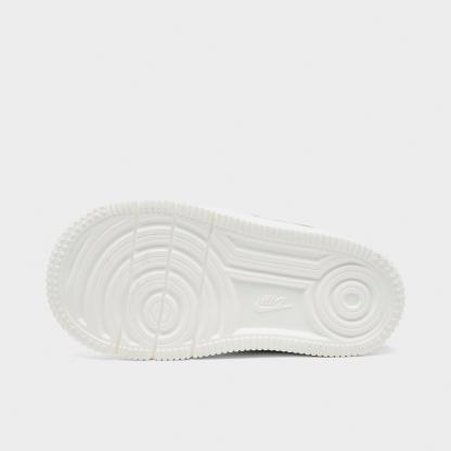 Infant and Kids' Toddler Nithtke Force 1 Low Casual Shoes - Part 1 - Sail/Sesame/Bleached Turquoise/Multi-Color - Bottom view