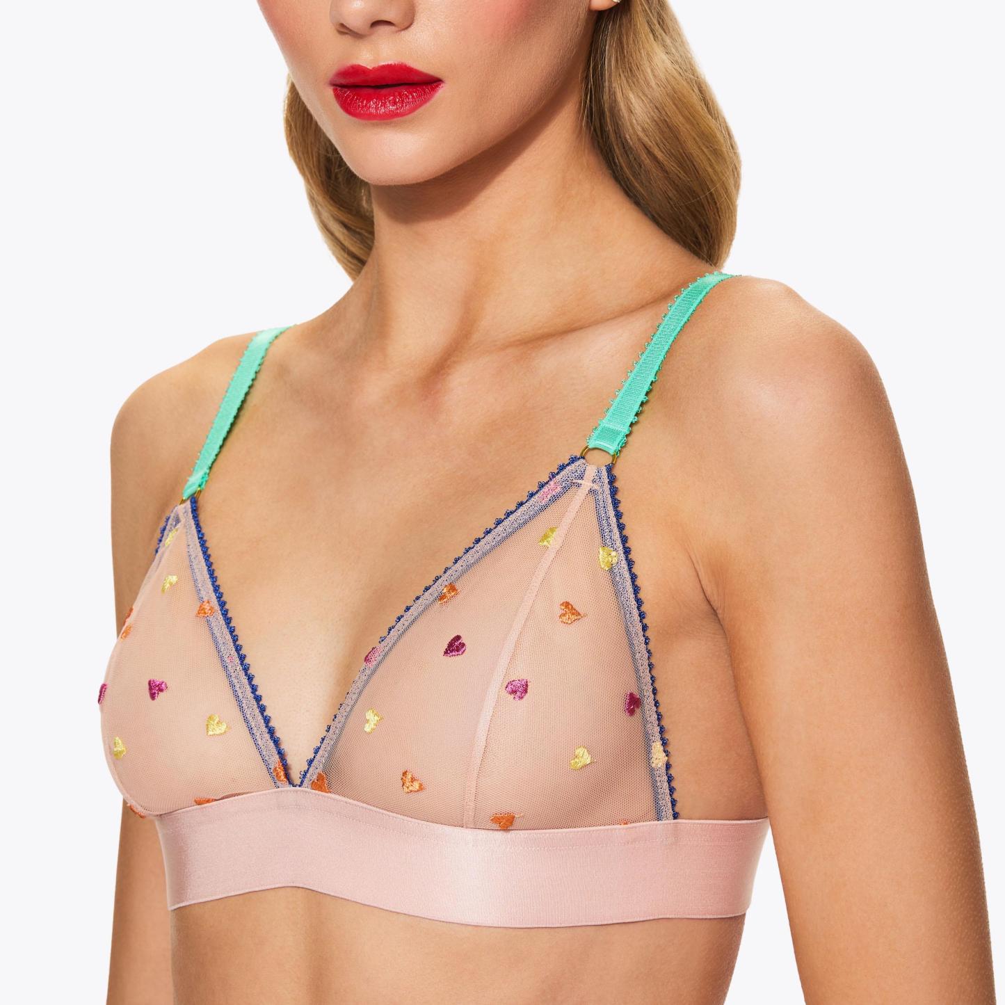 Kurt Geiger London Dora Larsen Triangle Bralette - Beige - view 4