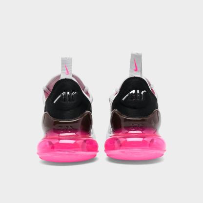 Women's Nithtke Air Max 270 Casual Shoes - Part 1 - Photon Dust/Metallic Silver/Hyper Pink - Back view