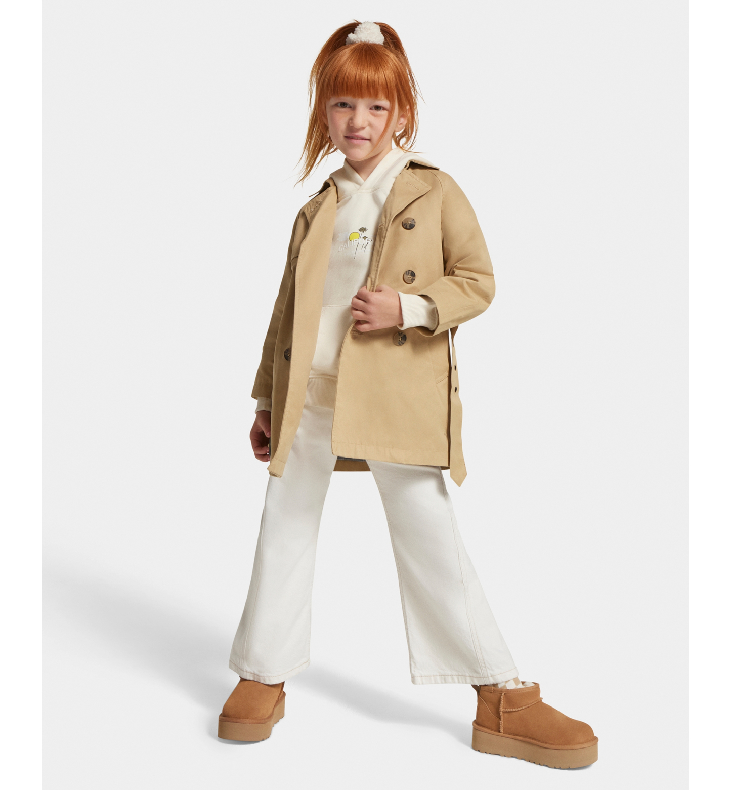 UGG® Kids Classic Ultra Mini Platform Booties - Chestnut