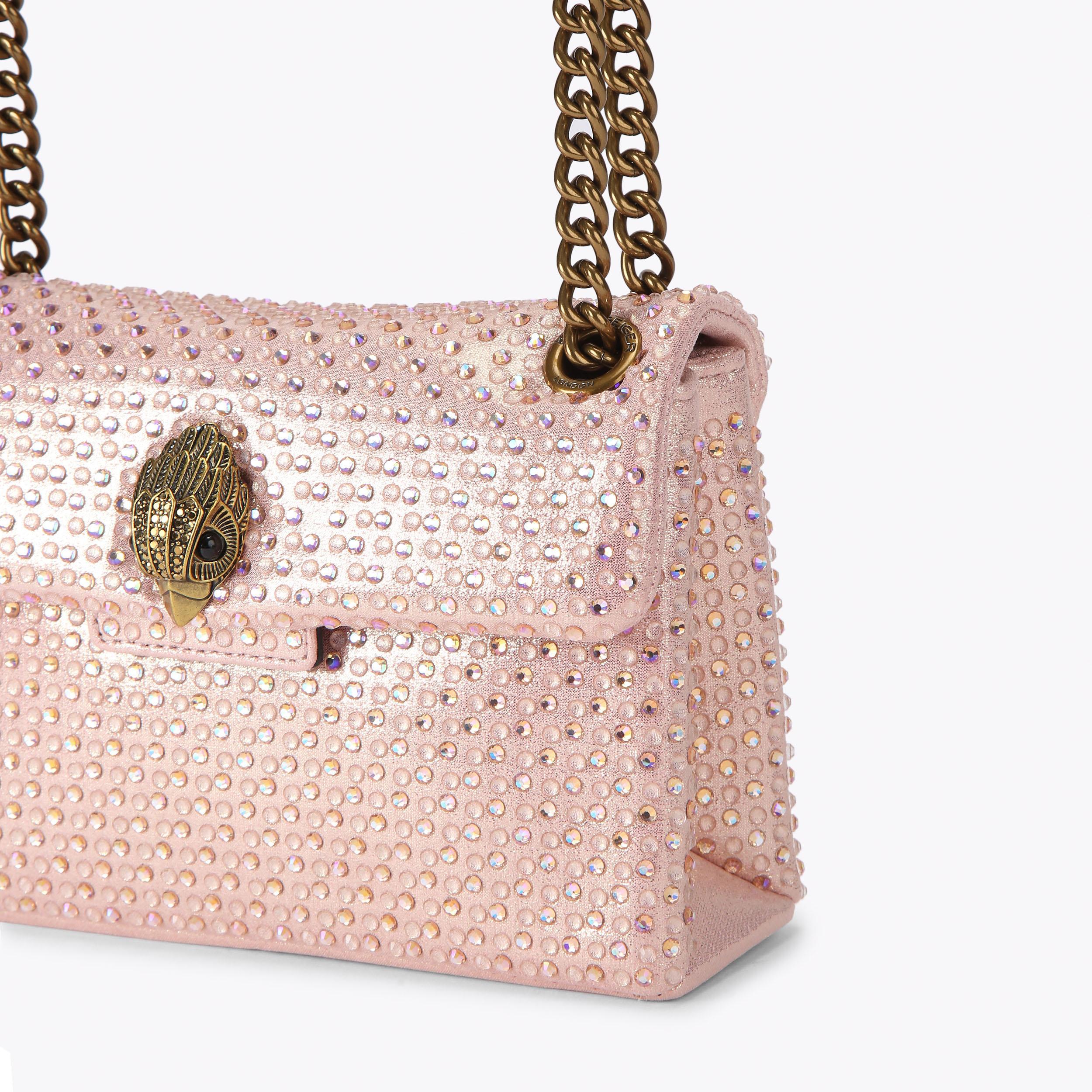Kurt Geiger London Mini Fabric Kensington Bag - Pink - view 6