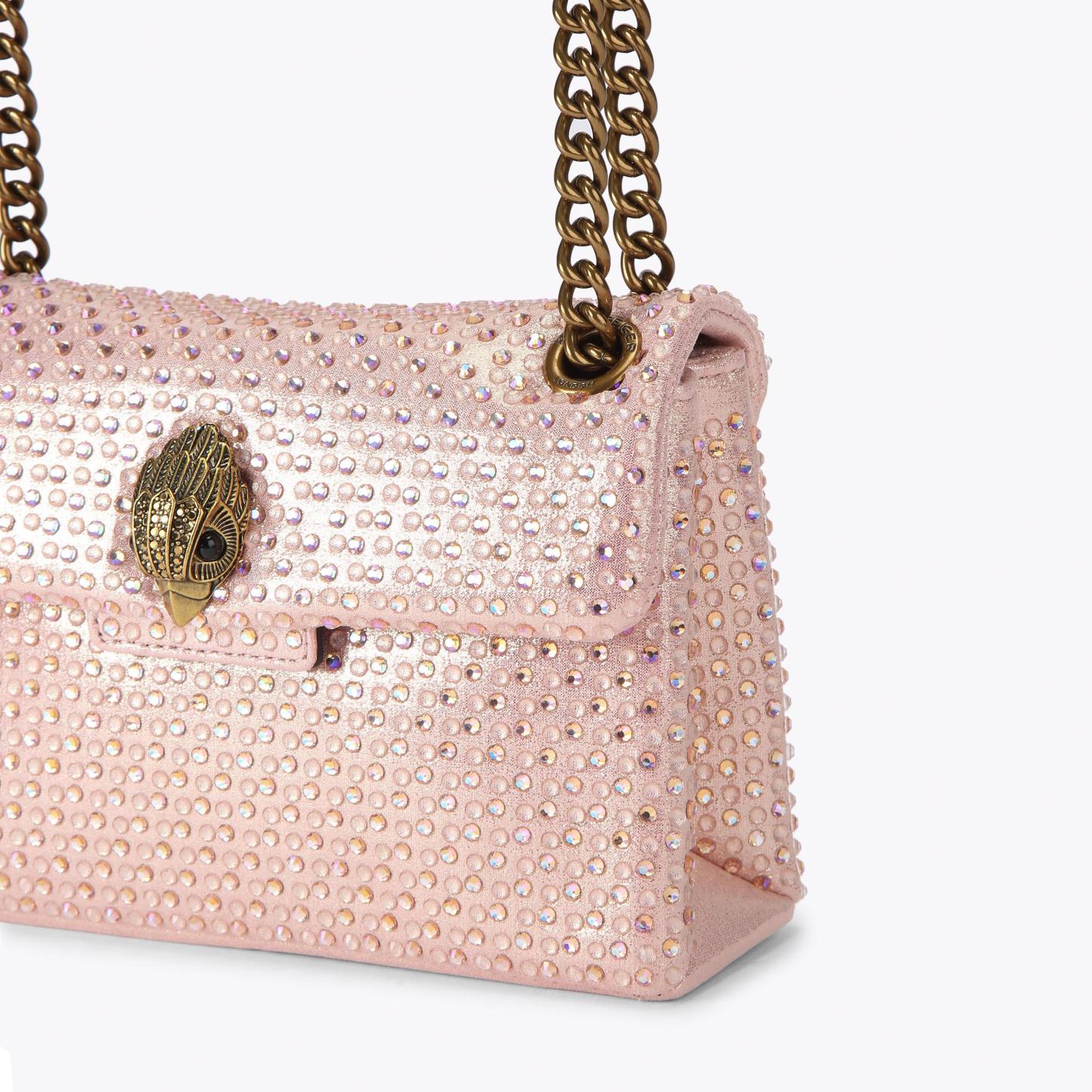 Kurt Geiger London Mini Fabric Kensington Bag - Pink - view 6