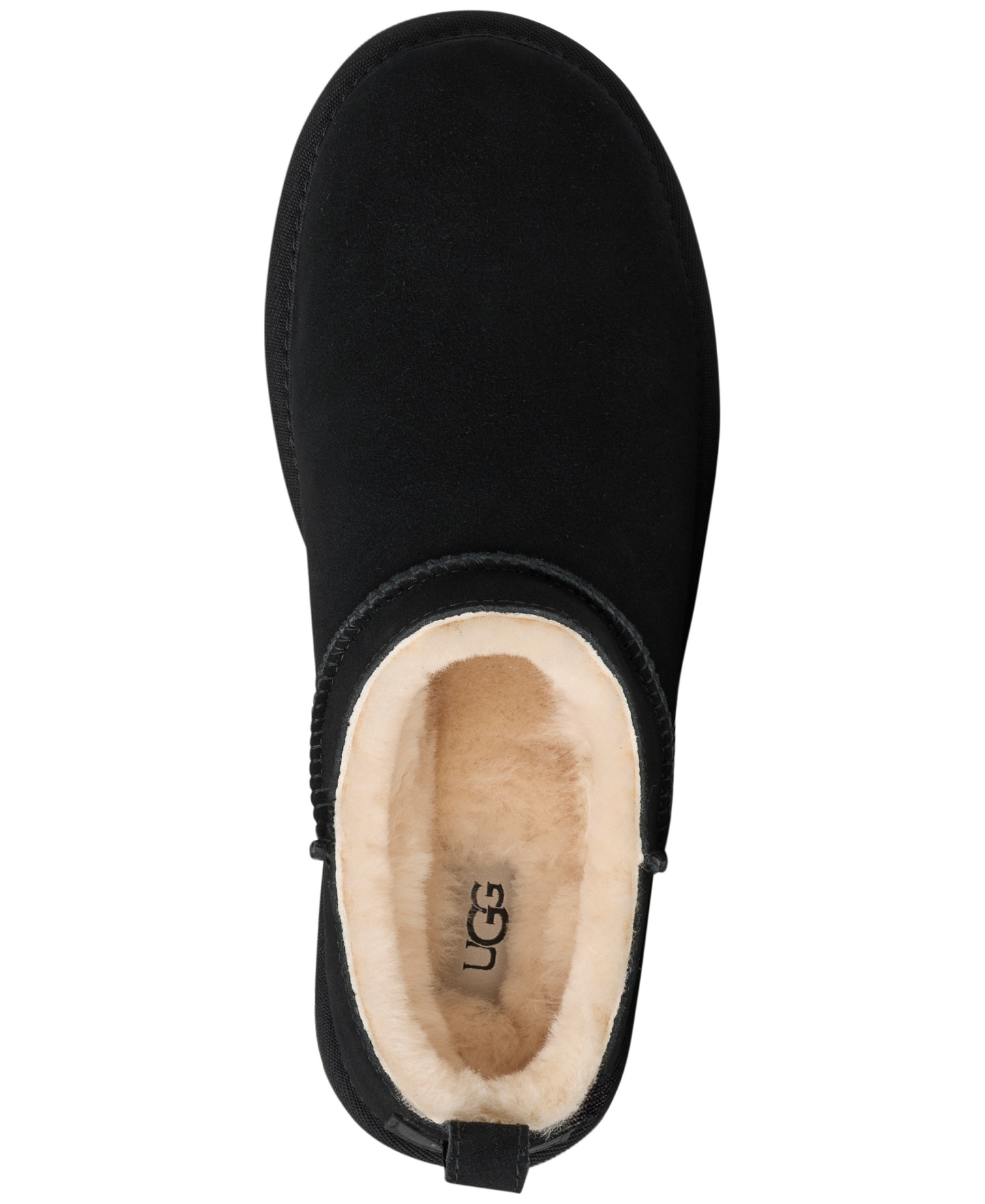 UGG® Women's Classic Micro Pull Tab Round Toe Booties - Black