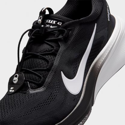 Men's Nithtke Pegasus 42 EasyOn Running Shoes - Black/Dark Smoke Grey/White - Detail shot