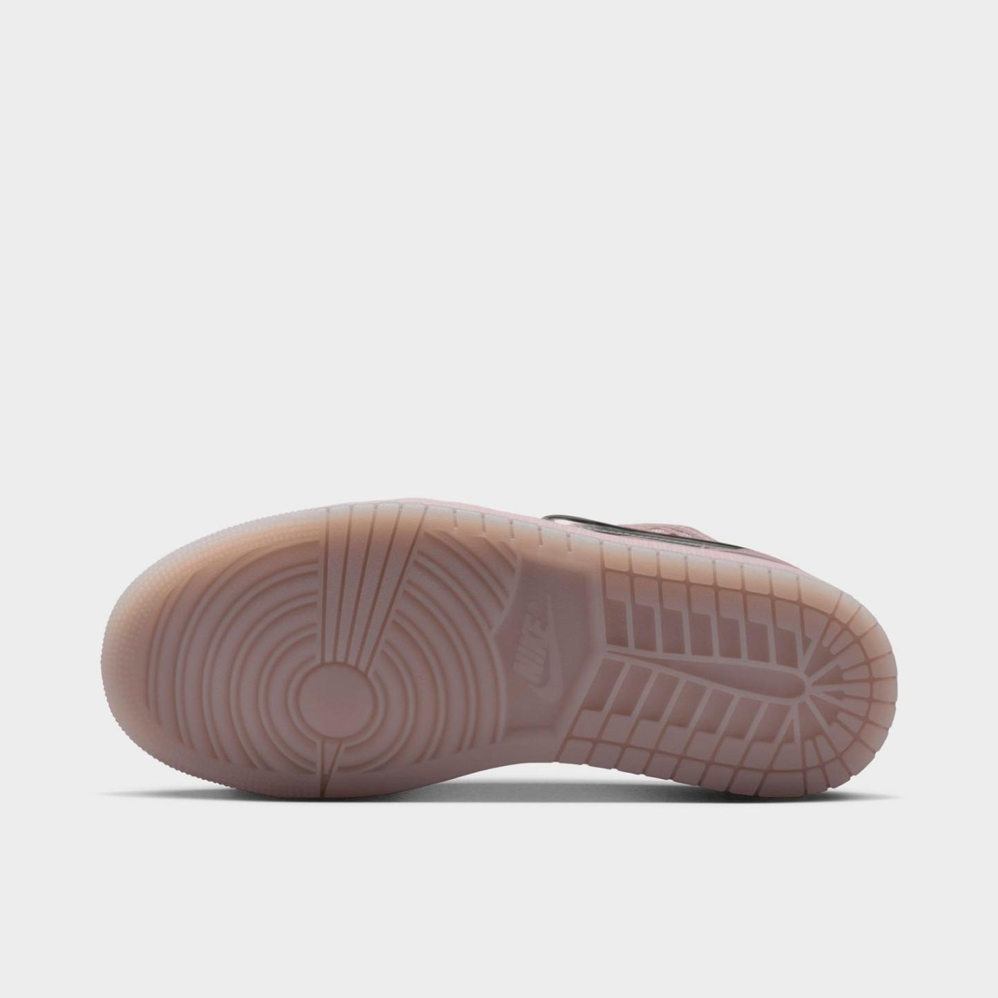 Women's Air Jordan 1 Low Method of Make Casual Shoes - Particle Rose/Barely Rose/Metallic Silver/Enigma Stone - view 6