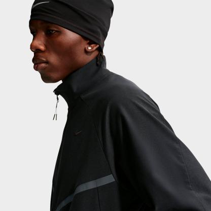 Men's Nithtke Sportswear Tech Dri-FIT Shori Knit Full-Zip Track Jacket - Black/Black