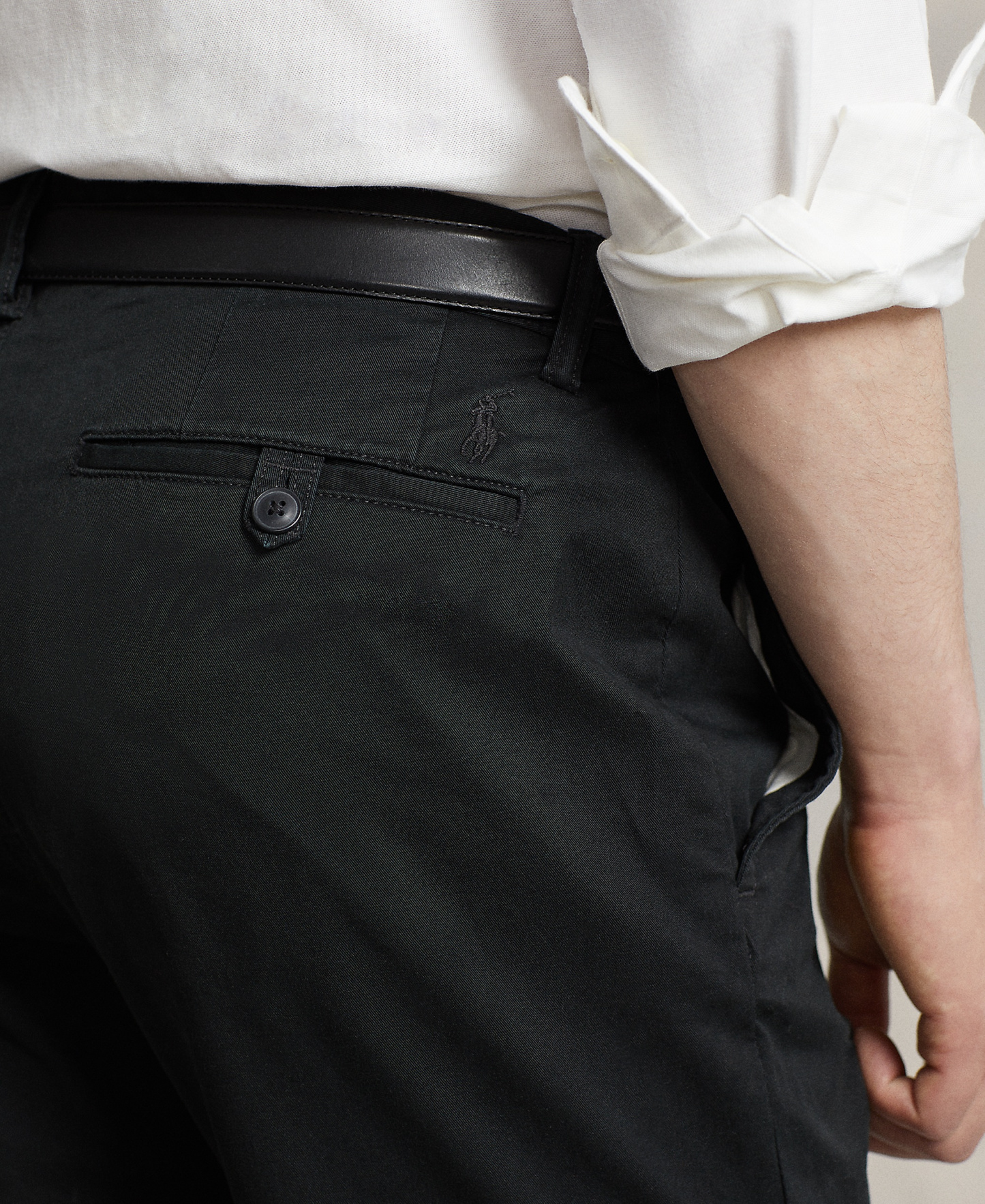 Polo Ralph Lauren Men's Straight-Fit Stretch Chino Pants - Black