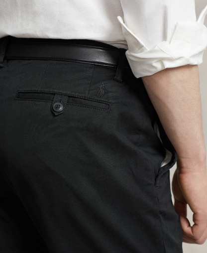 Polo Ralph Lauren Men's Straight-Fit Stretch Chino Pants - Black