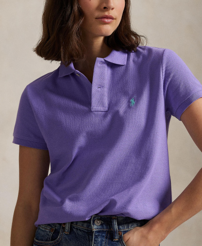 Polo Ralph Lauren Women's Classic-Fit Mesh Polo Shirt - Cactus Purple