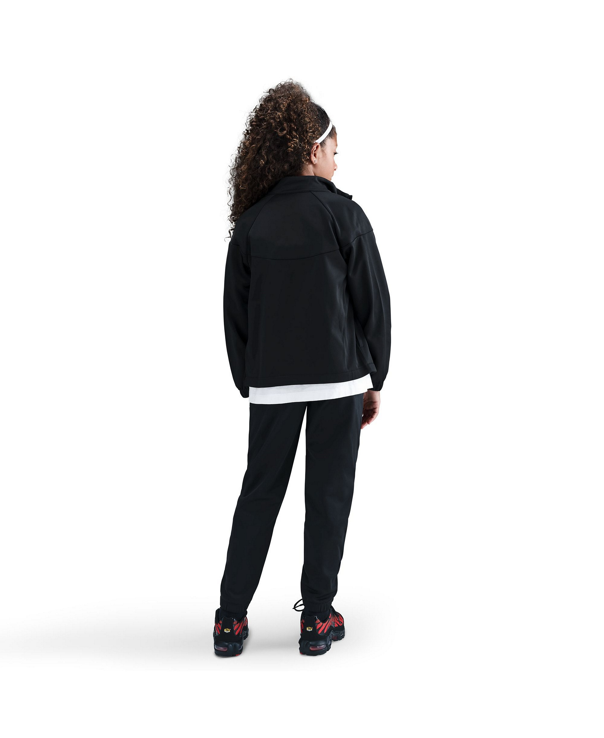 Nike Boys' and Girls' 7-20 Sportswear Dri-FIT Long-Sleeve Jacket and Pants, 2-Piece Set - Black