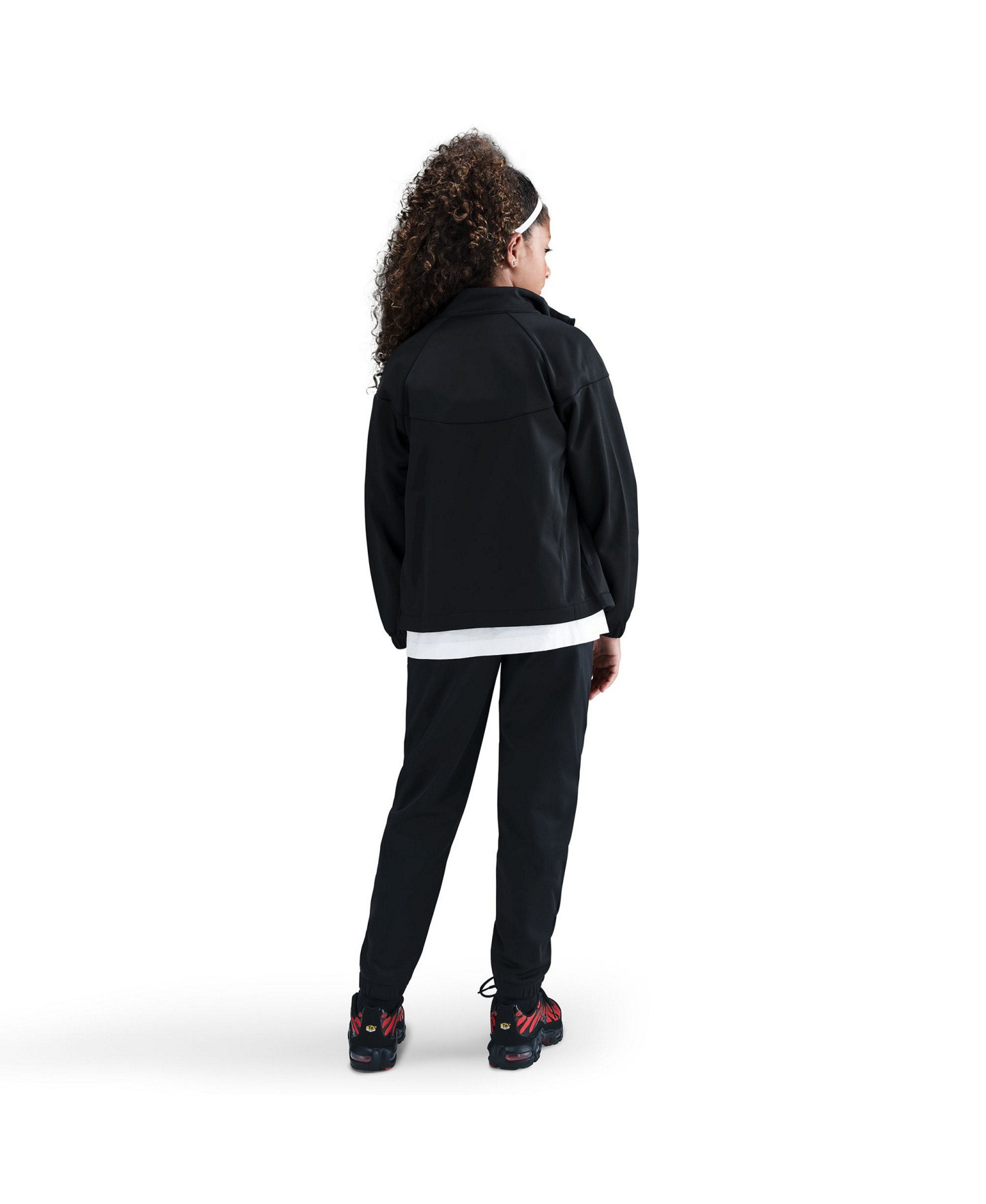 Nike Boys' and Girls' 7-20 Sportswear Dri-FIT Long-Sleeve Jacket and Pants, 2-Piece Set - Black