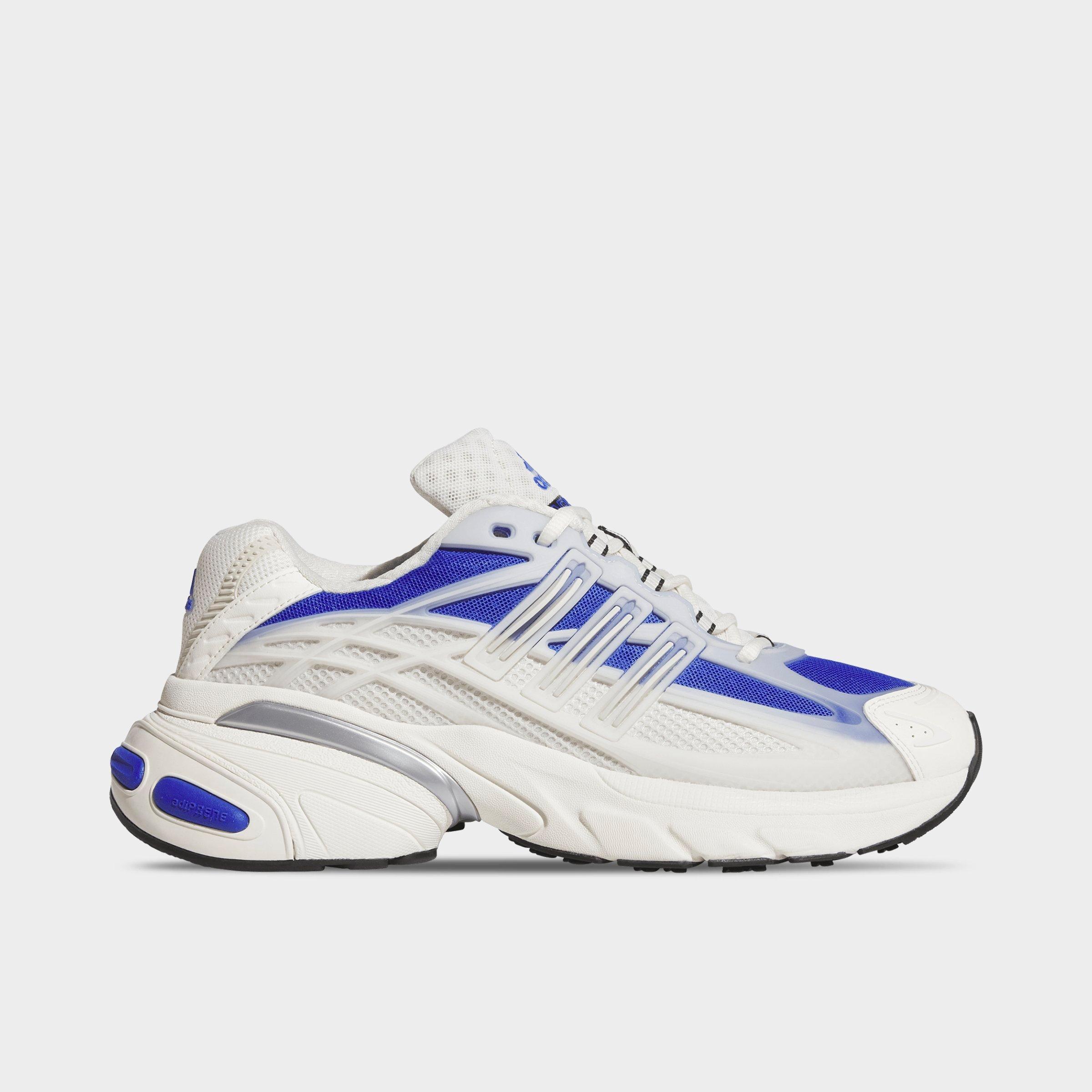 Men's adidas Adistar XLG 2.0 Casual Shoes - Part 2 - Off White/Blue/Core Black - Left shoe facing left. Outside of the shoe.