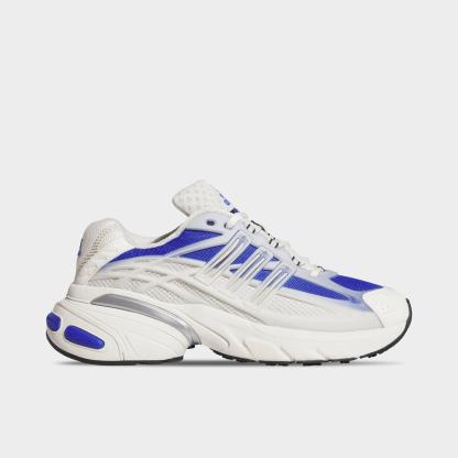 Men's adidas Adistar XLG 2.0 Casual Shoes - Part 2 - Off White/Blue/Core Black - Left shoe facing left. Outside of the shoe.