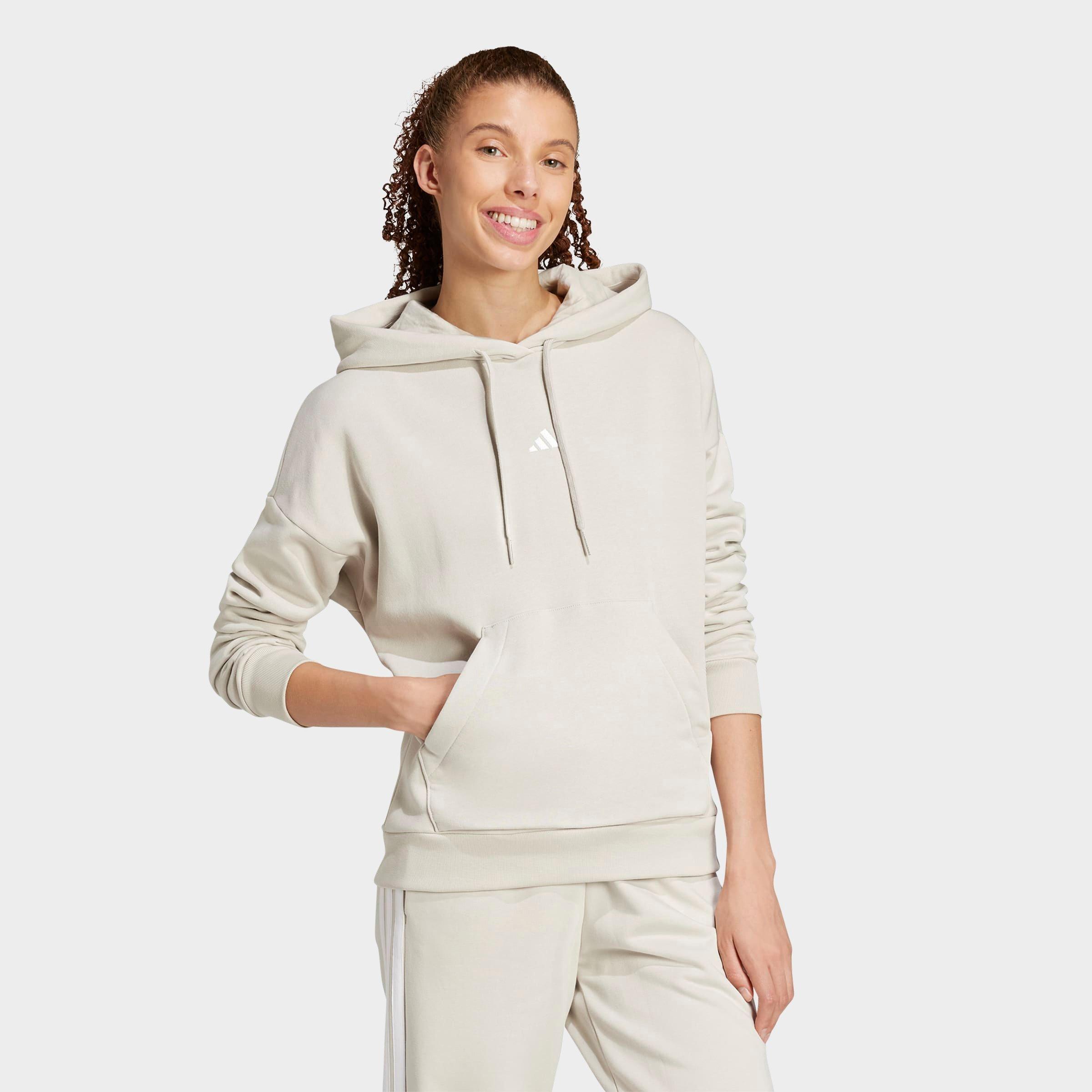 Women's adidas Sportswear Essentials Small Logo Feel Cozy Hoodie - Beige/White