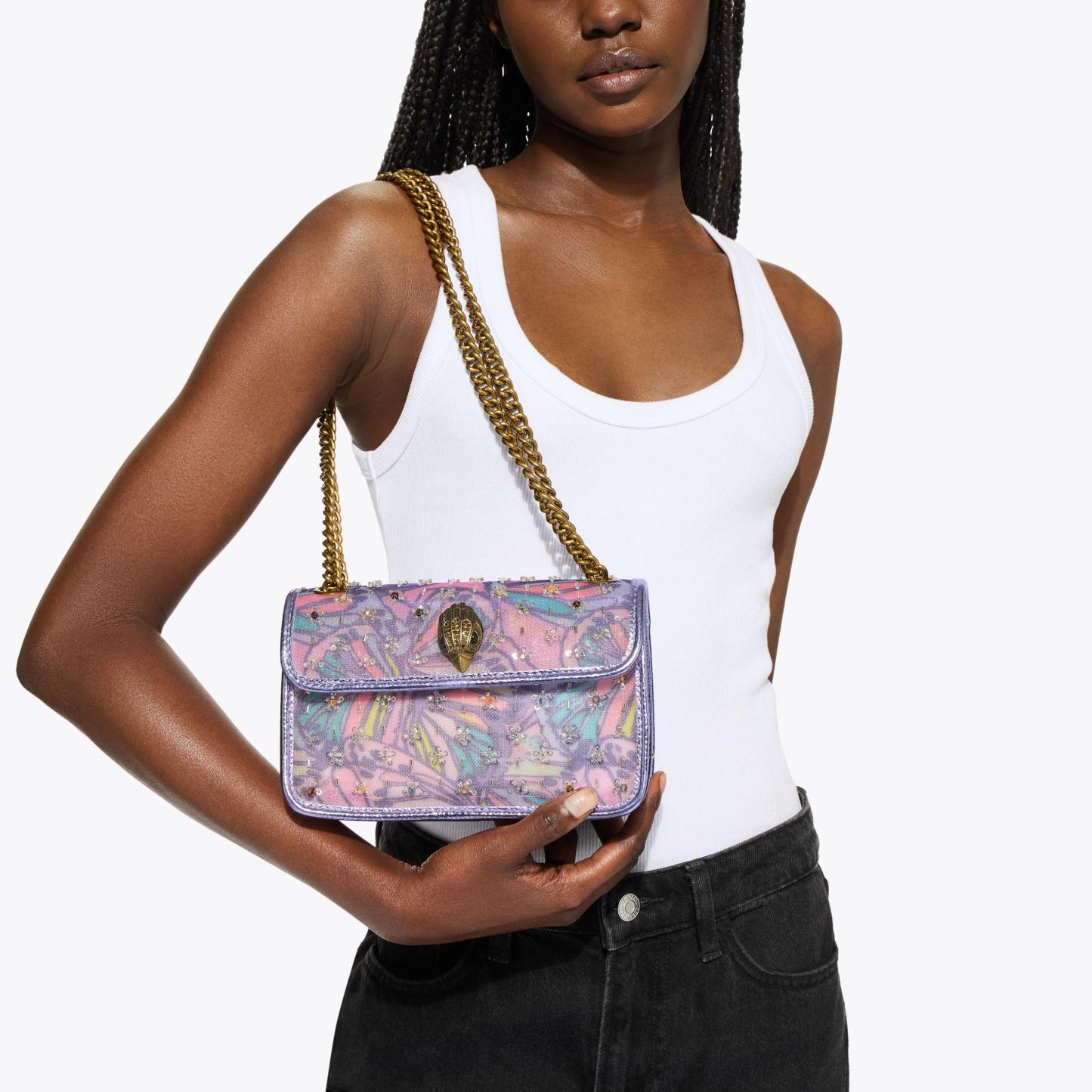 Kurt Geiger London Mini Kensington Butterfly Bag - Purple - view 2
