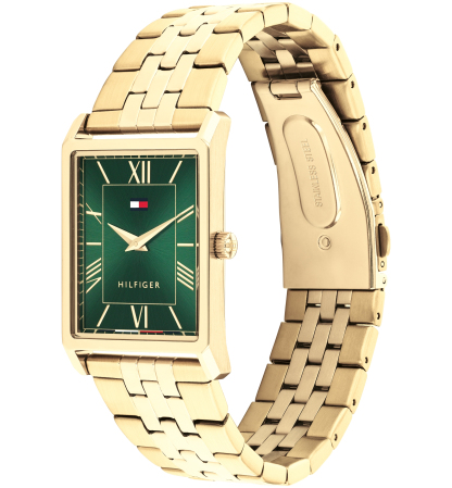 Tommy Hilfiger Men's Quartz Gold Tone Stainless Steel Bracelet Watch, 25.5 mm - Gold