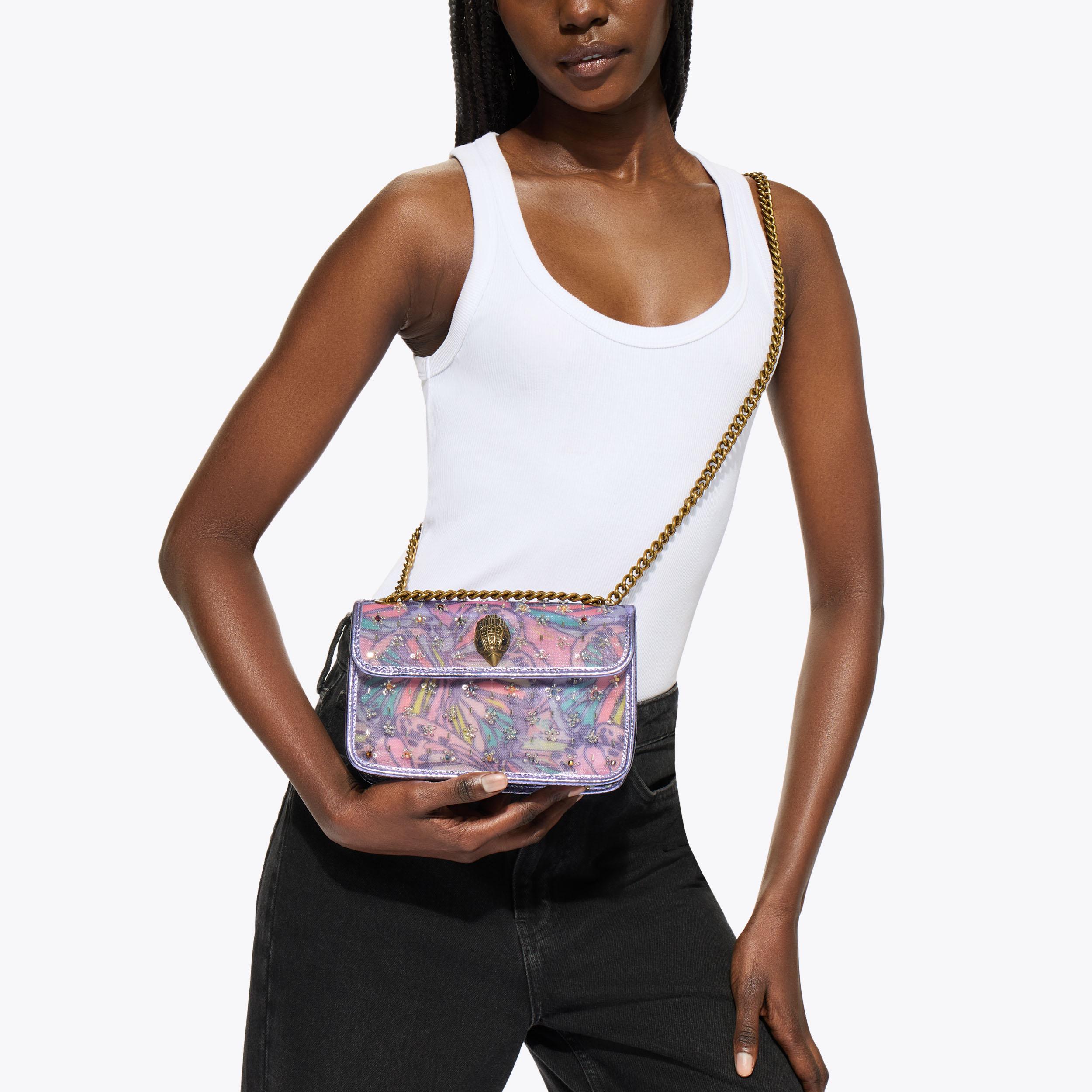 Kurt Geiger London Mini Kensington Butterfly Bag - Purple - view 7