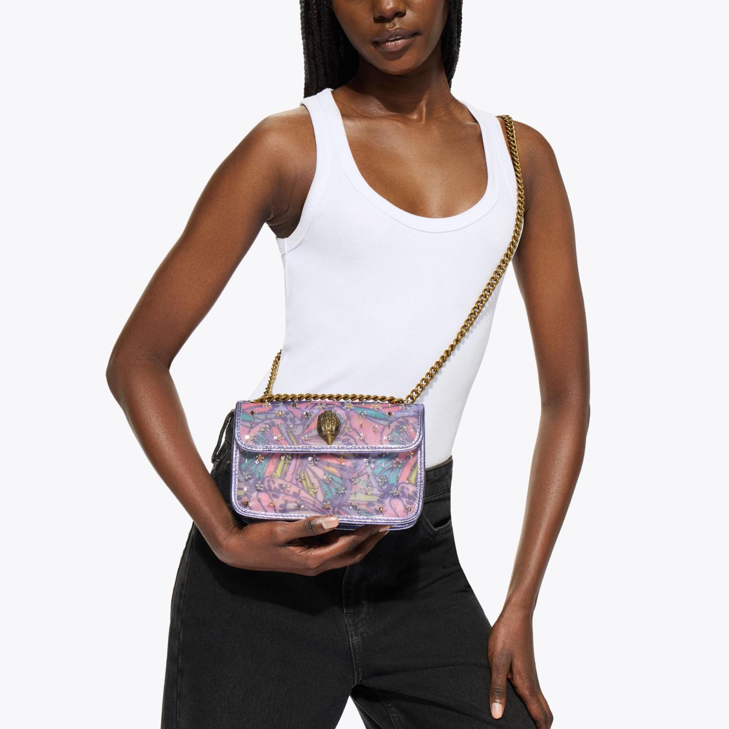 Kurt Geiger London Mini Kensington Butterfly Bag - Purple - view 7