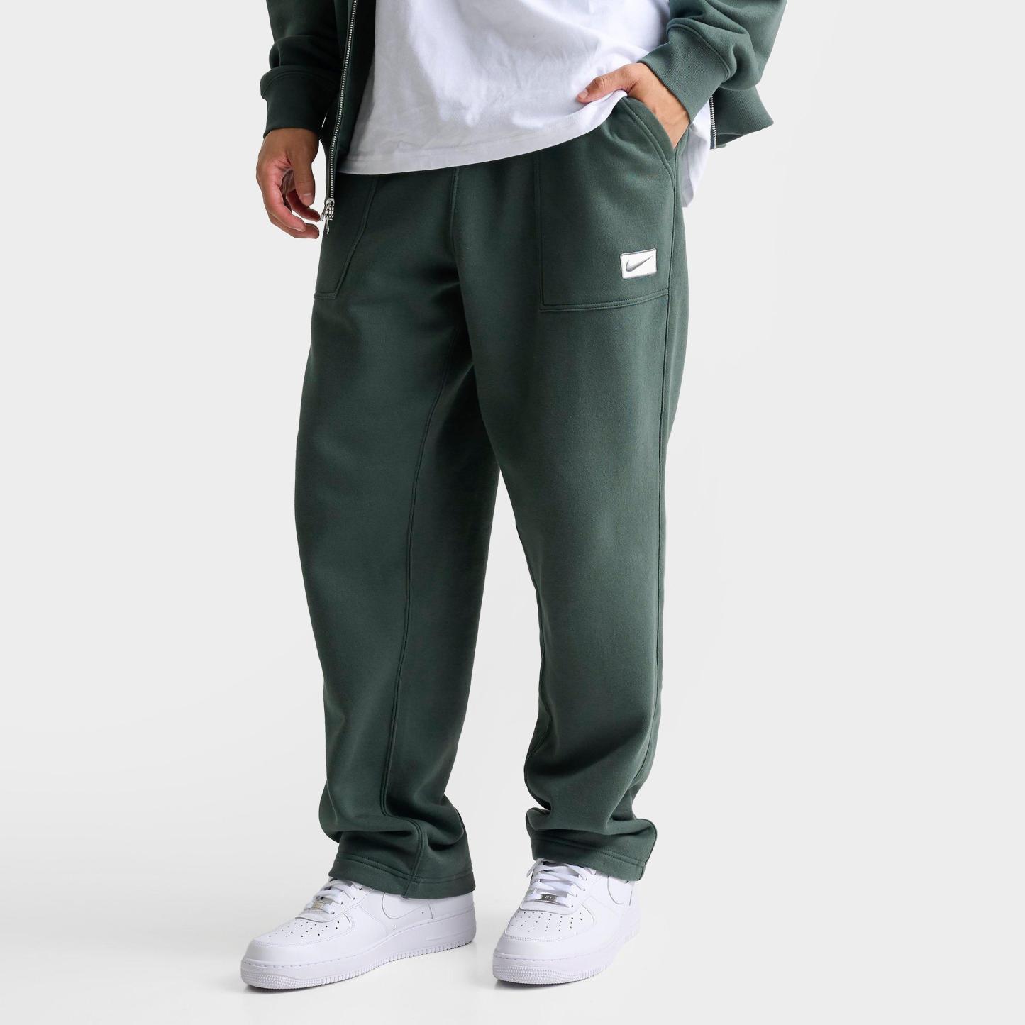 Men's Nithtke Sportswear Swoosh Box Fleece Sweatpants - Vintage Green/Sail