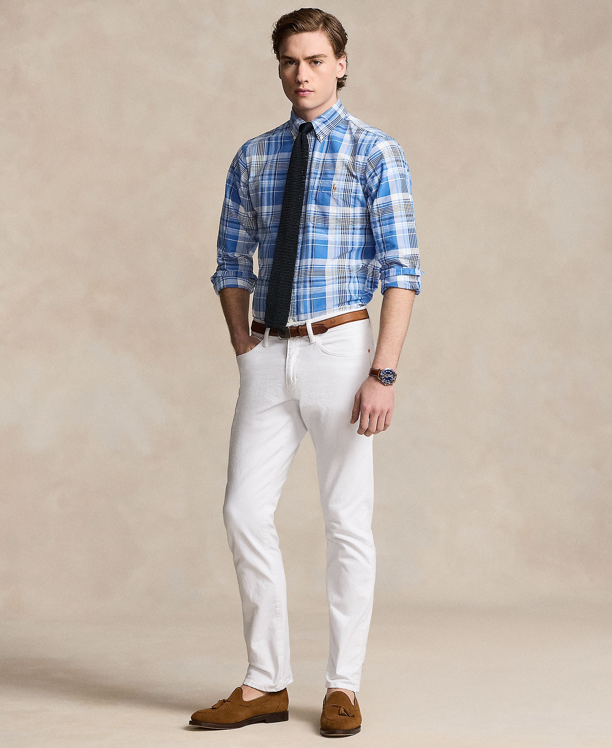 Polo Ralph Lauren Men's Classic-Fit Oxford Shirt - Blue Multi