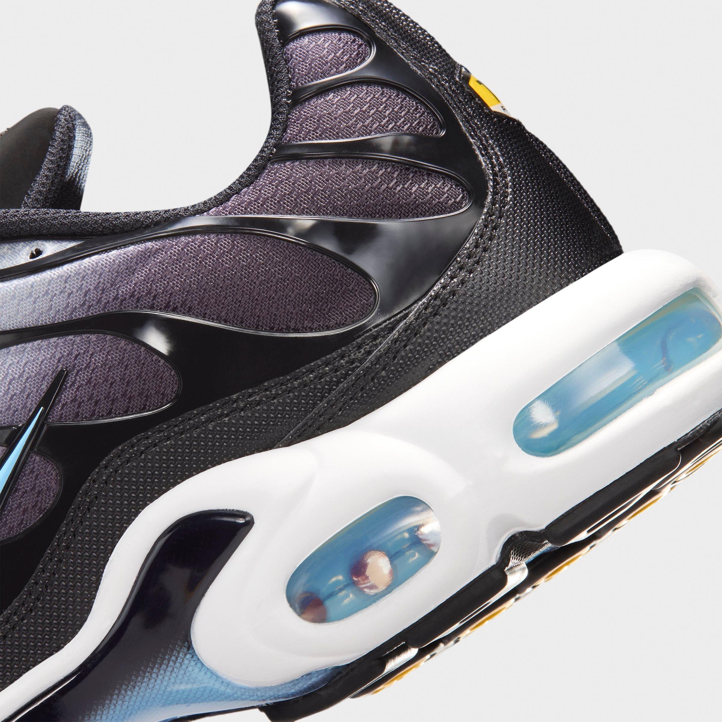 Men's Nithtke Air Max Plus Casual Shoes - Black/Light Smoke Grey/White/Football Blue - Detail shot