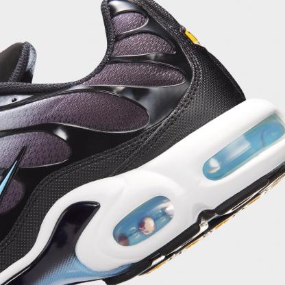 Men's Nithtke Air Max Plus Casual Shoes - Black/Light Smoke Grey/White/Football Blue - Detail shot