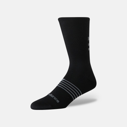 New Balance Pro Run Graphic Crew Socks 1 Pair, AC5646ZBK