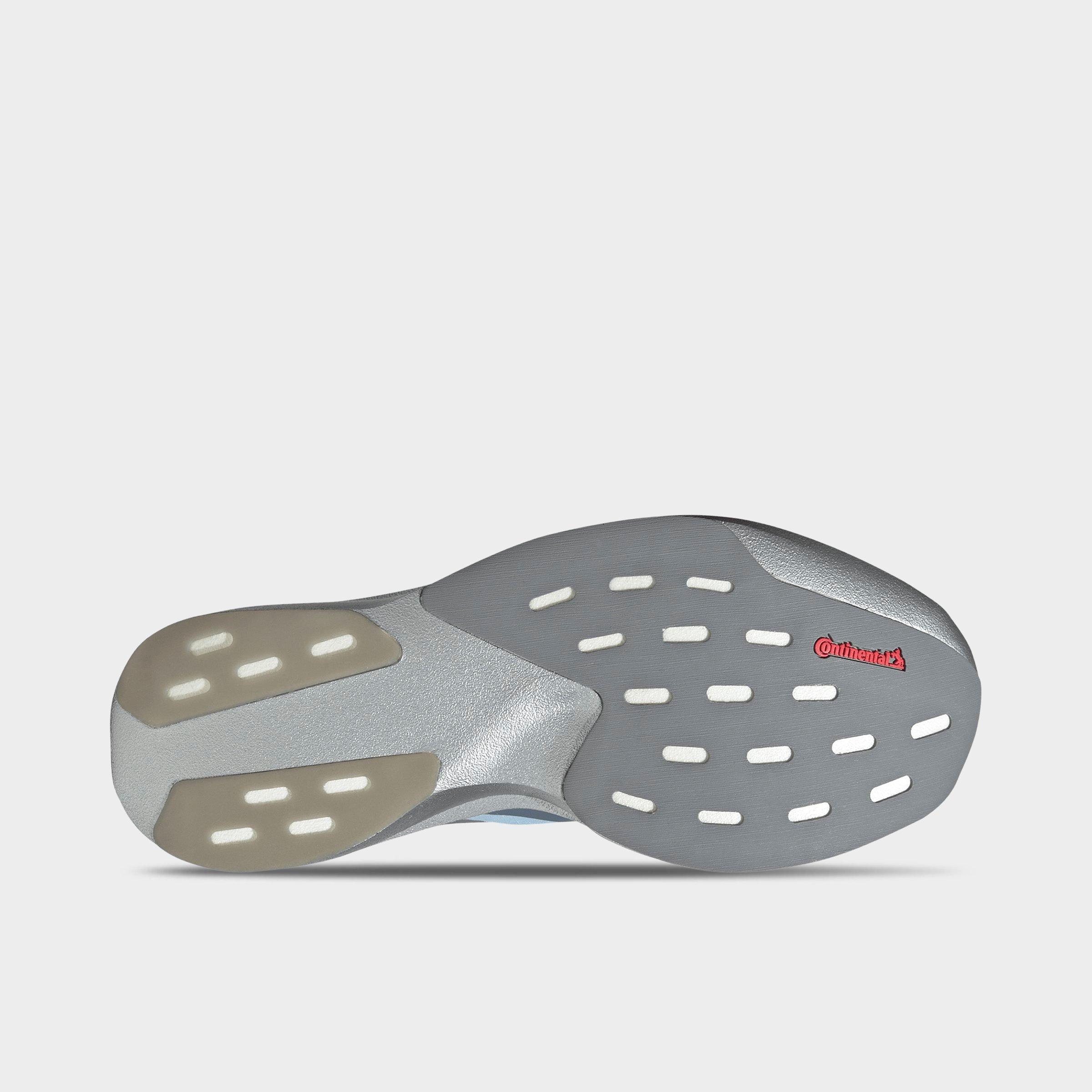 Women's adidas Adizero EVO SL Woven Running Shoes - Part 1 - Clear Sky/Grey Two/Silver Metallic - Bottom view